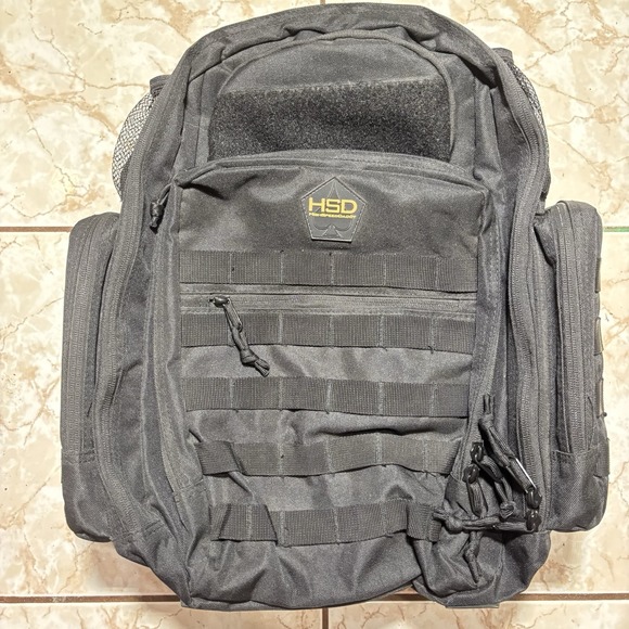 HSD Handbags - HSD HighSpeedDaddy Tactical Men's Backpack Baby Diaper Bag Black Veteran